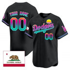 Dodgers 2024 Los Angeles City Style Vapor Premier Limited Custom Jersey ¨C Black Baseball Jersey
