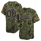 Dodgers USMC Alternate Vapor Premier Limited Custom Jersey ¨C All Stitched-Woodland Baseball Jersey