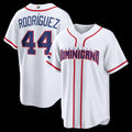 Dominican Republic Baseball #44 Julio Rodr¨ªguez 2026 World Baseball Classic Home Stadium Baseball Jersey - White