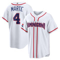 Dominican Republic Baseball #4 Ketel Marte 2026 World Baseball Classic Home Stadium Baseball Jersey - White
