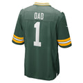 GB.Packers Number #1 Dad Green Game Stitched Football American Jersey