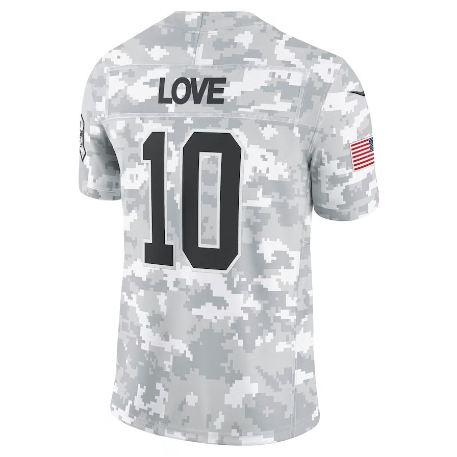 GB.Packers #10 Jordan Love Arctic Camo 2024 Salute to Service Limited Stitched Football American Jersey