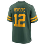 GB.Packers #12 Aaron Rodgers 50s Classic Game Stitched Football American Jersey
