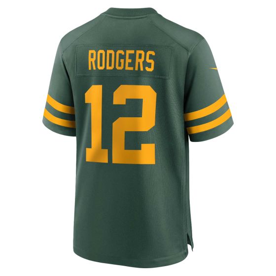 GB.Packers #12 Aaron Rodgers 50s Classic Game Stitched Football American Jersey