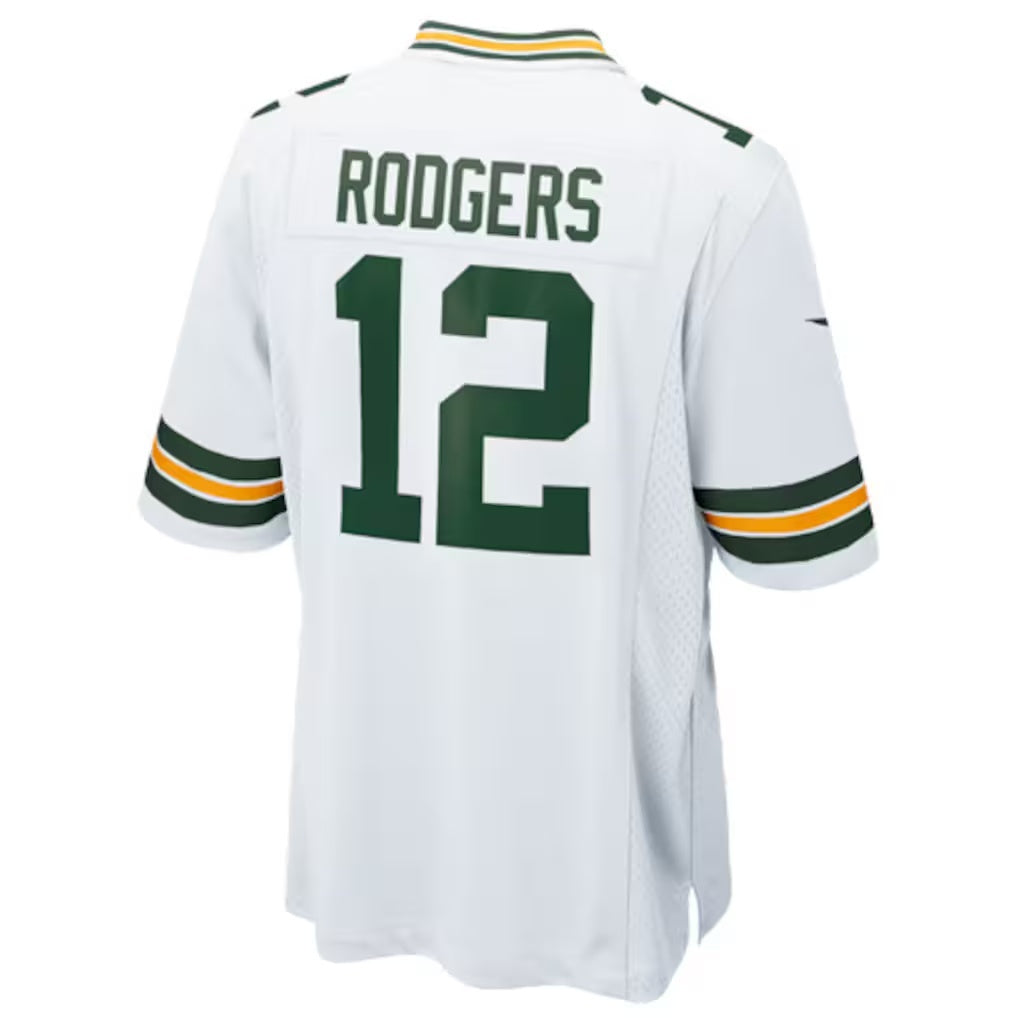 GB.Packers #12 Aaron Rodgers White Classic Elite Player Stitched Football American Jersey