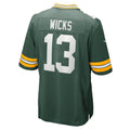GB.Packers #13 Dontayvion Wicks Green Game Stitched Football American Jersey