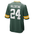 GB.Packers #24 Carrington Valentine Green Game Stitched Football American Jersey