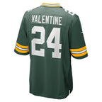 GB.Packers #24 Carrington Valentine Green Game Stitched Football American Jersey