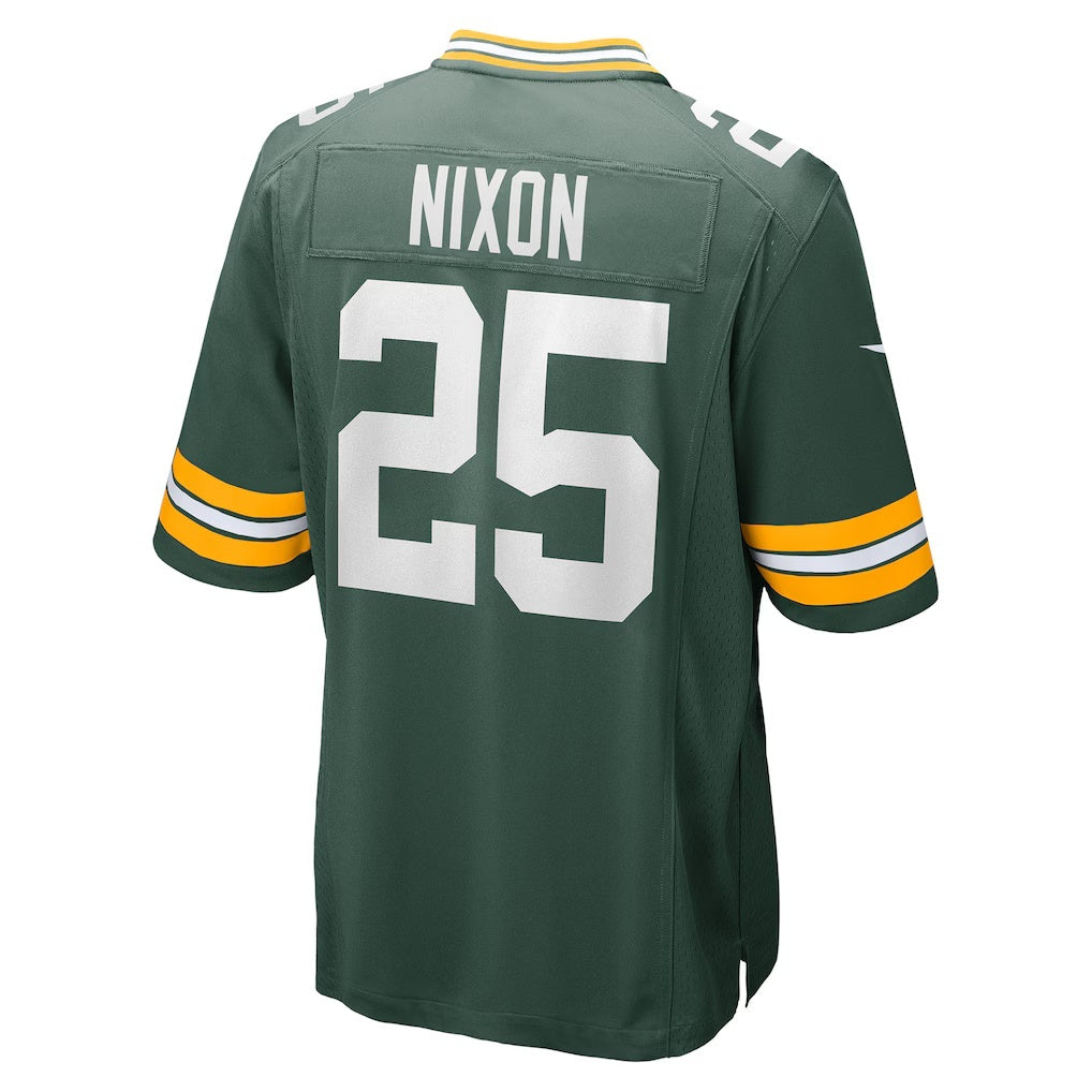 GB.Packers #25 Keisean Nixon Green Game Player Stitched Football American Jersey