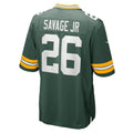 GB.Packers #26 Darnell Savage Jr. Green Game Team Stitched Football American Jersey