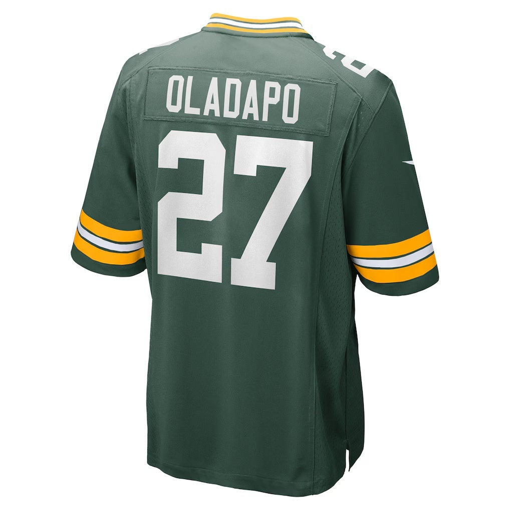 GB.Packers #27 Kitan Oladapo Green Game Stitched Football American Jersey