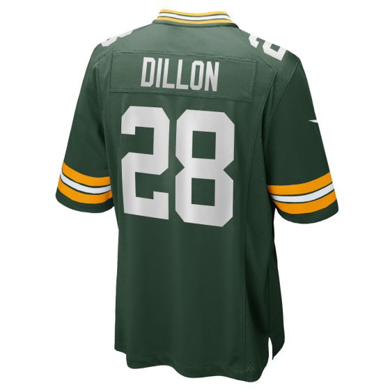 GB.Packers #28 A.J. Dillon Green Game Stitched Football American Jersey