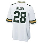 GB.Packers #28 A.J.Dillon White Game Stitched Football American Jersey