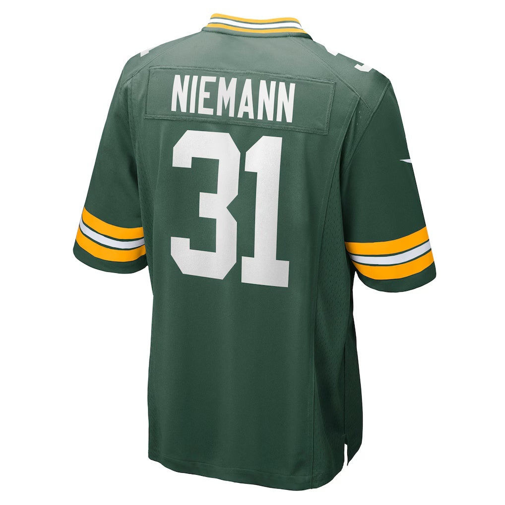 GB.Packers #31 Nick Niemann Green Team Game Stitched Football American Jersey