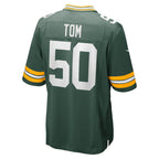 GB.Packers #50 Zach Tom Green Game Player Stitched Football American Jersey
