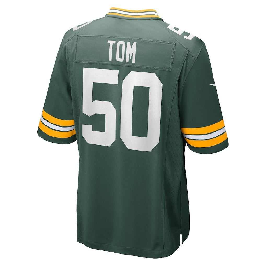 GB.Packers #50 Zach Tom Green Game Player Stitched Football American Jersey