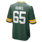 GB.Packers #65 Aaron Banks Green Team Game Stitched Football American Jersey