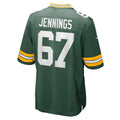 GB.Packers #67 Donovan Jennings Green Team Game Stitched Football American Jersey