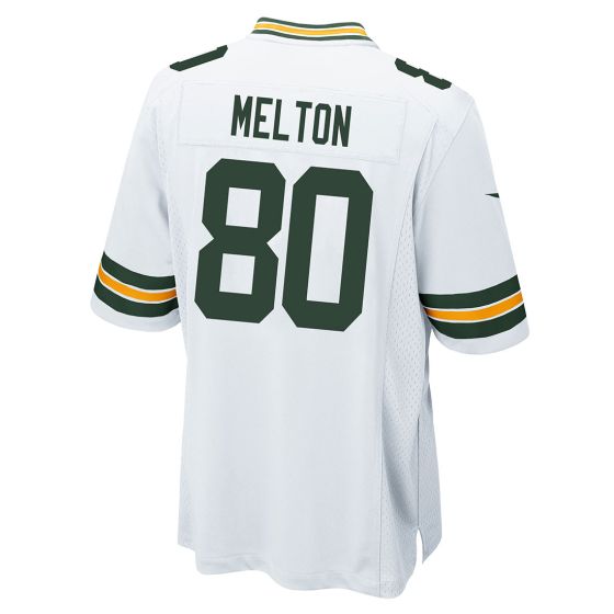 GB.Packers #80 Bo Melton White Game Player Stitched Football American Jersey