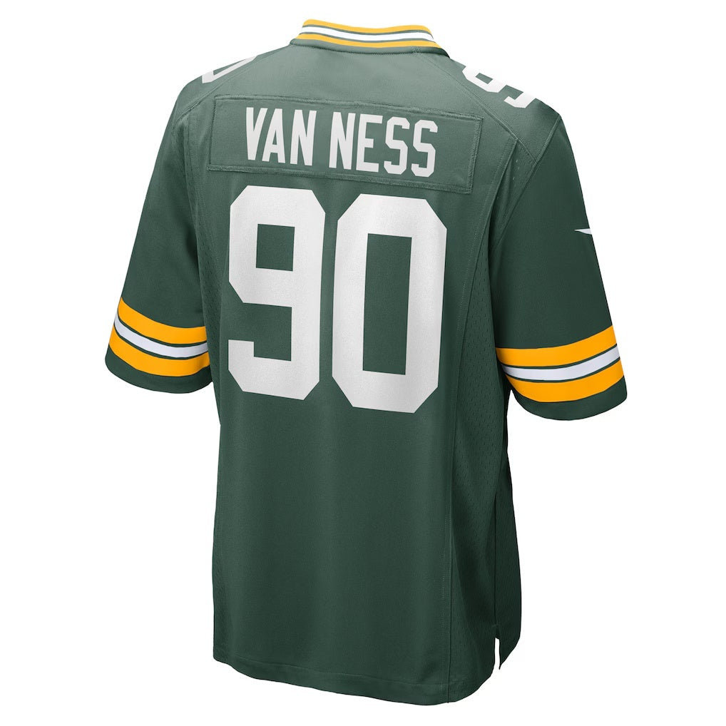 GB.Packers #90 Lukas Van Ness Green Game Stitched Football American Jersey