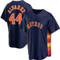 Houston Astros #44 Yordan Alvarez Navy Cool Base Stitched Baseball Jersey