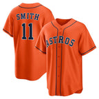 Houston Astros #11 Cam Smith Orange Alternate Replica Baseball Jersey