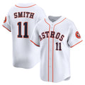 Houston Astros #11 Cam Smith White Home Limited Player Baseball Jersey