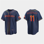 Houston Astros #11 Niko Goodrum 2022 Navy City Connect Cool Base Stitched Baseball Jersey