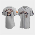 Houston Astros #15 Martín Maldonado Gray 60th Anniversary Flex Base Stitched Baseball Jersey
