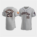 Houston Astros #20 Chas McCormick Gray 60th Anniversary Flex Base Stitched Baseball Jersey