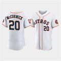 Houston Astros #20 Chas McCormick White 60th Anniversary Flex Base Stitched Baseball Jersey