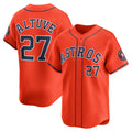 Houston Astros #27 Jose Altuve Orange Alternate Limited Player Baseball Jersey