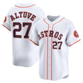 Houston Astros #27 Jose Altuve White Home Limited Player Baseball Jersey