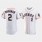 Houston Astros #2 Jose Altuve White 60th Anniversary Flex Base Stitched Baseball Jersey