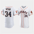 Houston Astros #34 Nolan Ryan White 60th Anniversary Flex Base Stitched Baseball Jersey