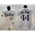 Houston Astros #44 Still Tippin White Gothic 'Houston Born Barrio Raised' Limited Stitched Baseball Jersey
