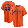 Houston Astros #44 Yordan Álvarez Orange Alternate Replica Player Baseball Jersey