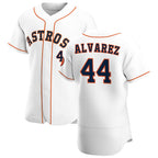 Houston Astros #44 Yordan Alvarez White Home 2020 Authentic Player Baseball Jersey
