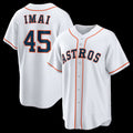 Houston Astros #45 Tatsuya Imai White Home Replica Baseball Jersey
