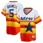 Houston Astros #5 Jeff Bagwell White Home Cooperstown Collection Player Baseball Jersey