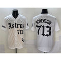Houston Astros #713 Screwston White Gothic 'Houston Born Barrio Raised' Limited Stitched Baseball Jersey