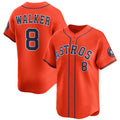 Houston Astros #8 Christian Walker Orange 2025 Alternate Limited Stitched Baseball Jersey