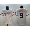 Houston Astros #9 Zach Dezenzo White 2025 City Connect With Texas Patch Limited Stitched Baseball Jersey