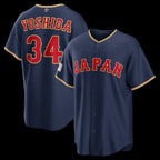 Japan Baseball #34 Masataka Yoshida 2026 World Baseball Classic Road Stadium Baseball Jersey - Navy