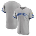 Kansas City Royals Blank Grey Flex Base Stitched Baseball Jersey