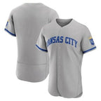 Kansas City Royals Blank Grey Flex Base Stitched Baseball Jersey