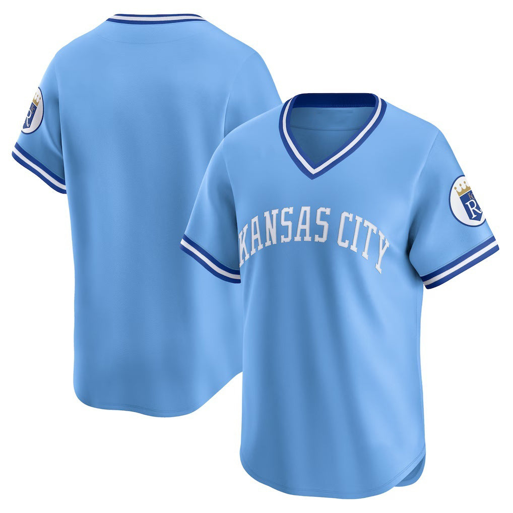 Kansas City Royals Light Blue Cooperstown Collection Limited Baseball Jersey
