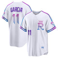 Kansas City Royals #11 Maikel Garcia White 2026 City Connect Stadium Baseball Jersey
