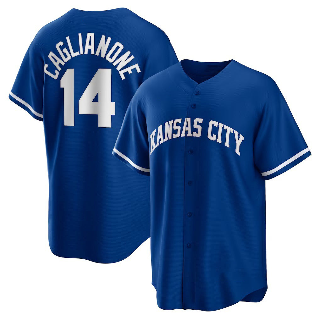 Kansas City Royals #14 Jac Caglianone Royal Alternate Replica Baseball Jersey