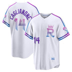 Kansas City Royals #14 Jac Caglianone White 2026 City Connect Stadium Baseball Jersey